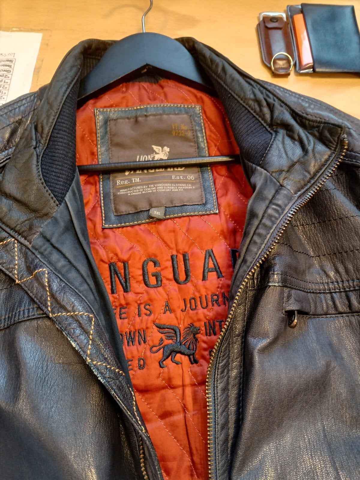 vintage Leren jack 3XL, Ophalen of Verzenden, Overige maten