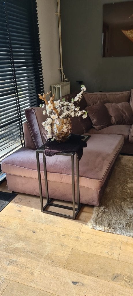 IKEA VITTSJÖ banktafel met glazen blad, Ophalen, Gebruikt, Glas, 75 cm of meer