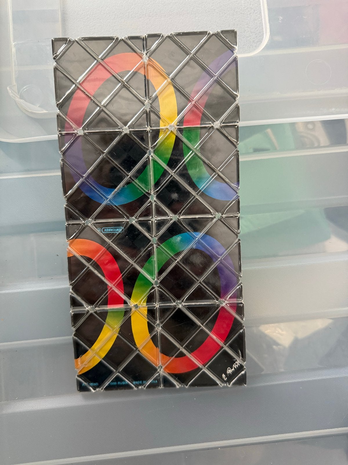 Rubik's Snake Rainbow - Vintage Puzzel, Een of twee spelers, Ophalen of Verzenden, Gebruikt