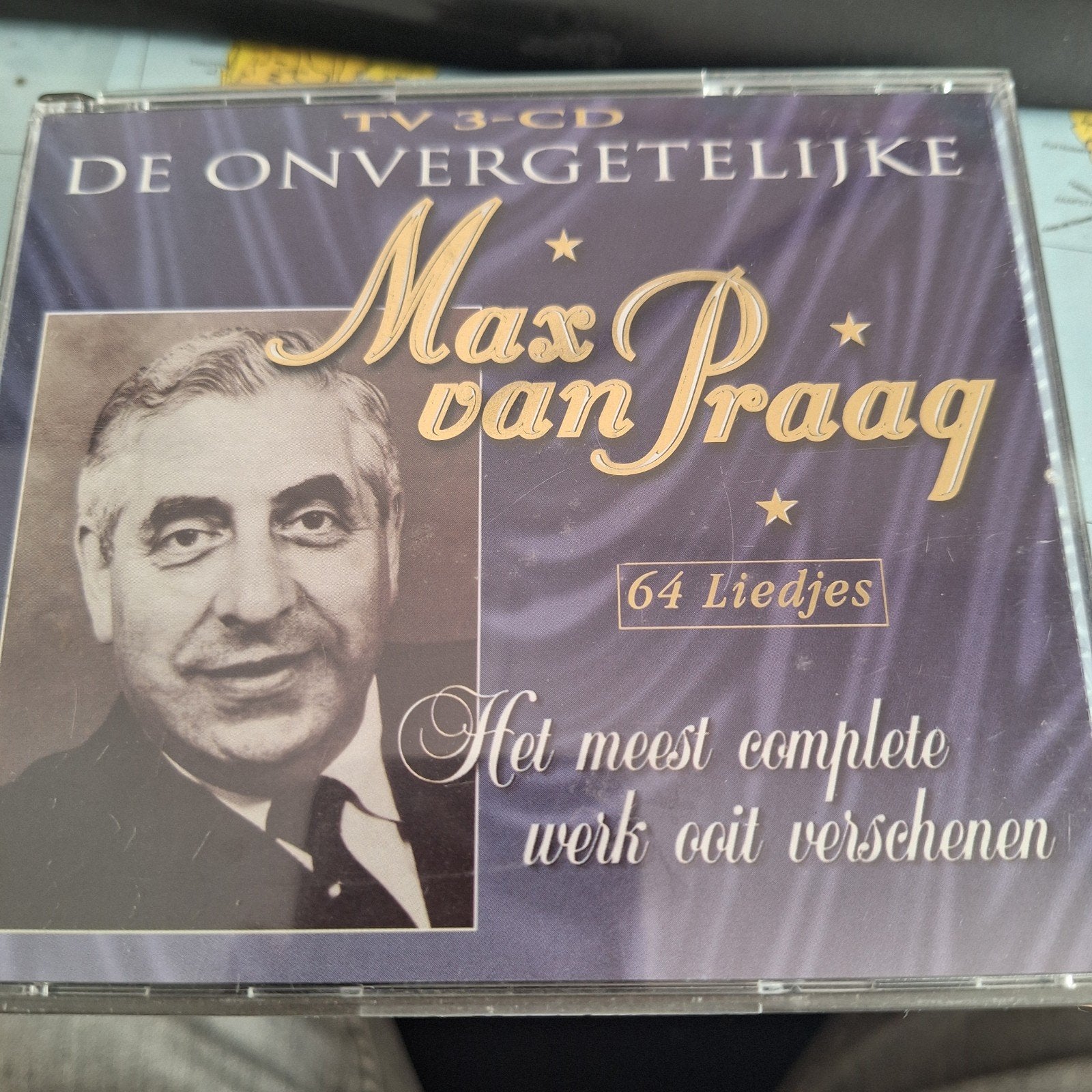 De Onvergetelijke Max van Praag - 3 CD Boxset (64 Liedjes), Boxset, Zo goed als nieuw, Inclusief doosje, Schlager