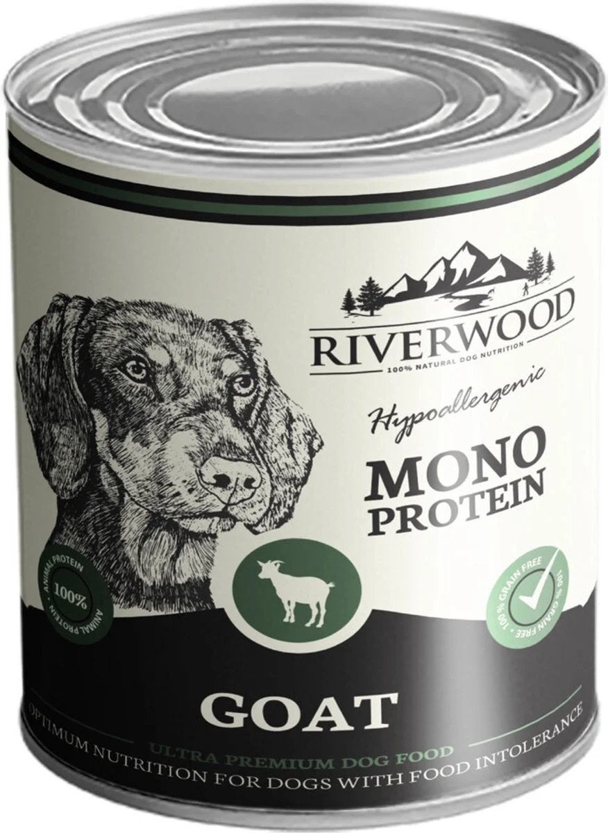 4 blikken nieuw hondenvoer van riverwood, Ophalen of Verzenden, Hond