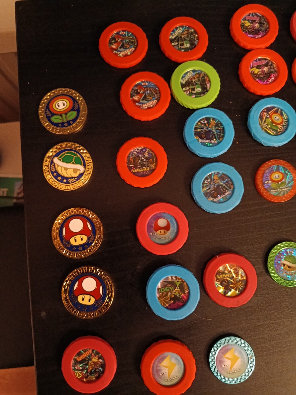 Grote set Mario Kart Koins PLUS (2018) - Koker + 34 Munten +, Ophalen of Verzenden
