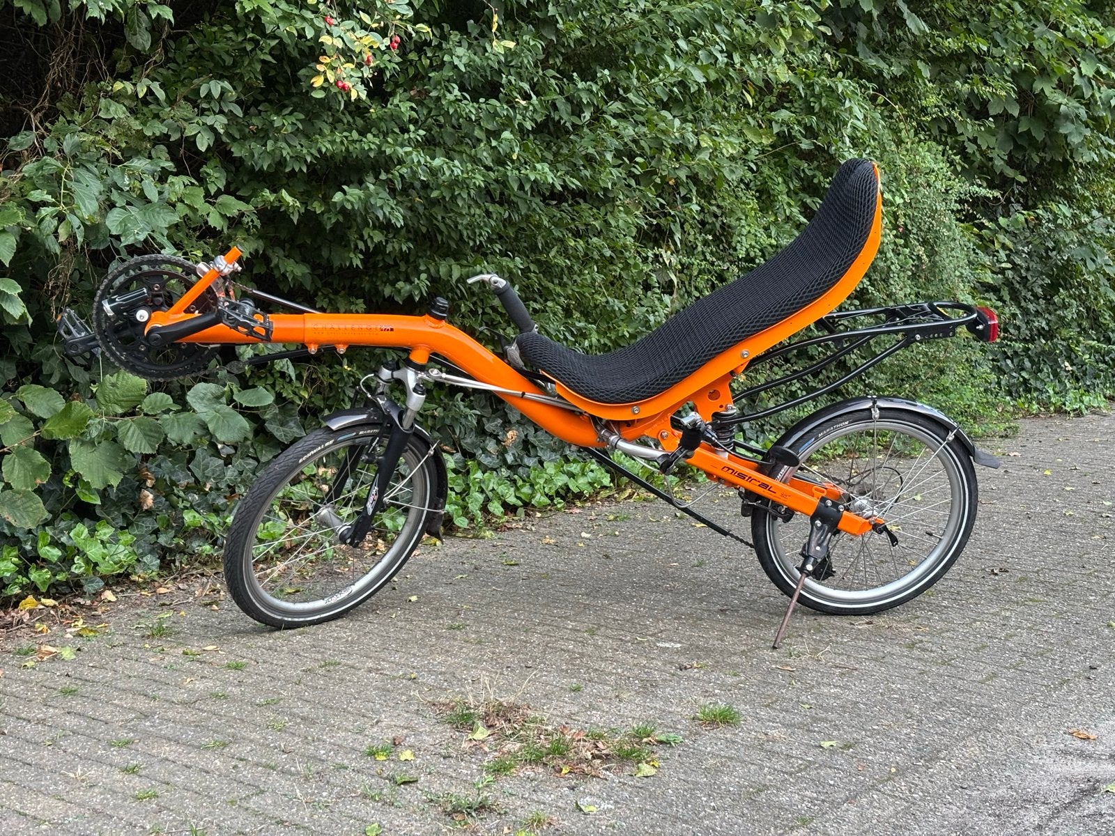 Challenge Mistral Ligfiets - Nieuwe Ketting & Tandwielen, Fietsen en Brommers, Ophalen, Velgrem, Onderstuur, Zo goed als nieuw