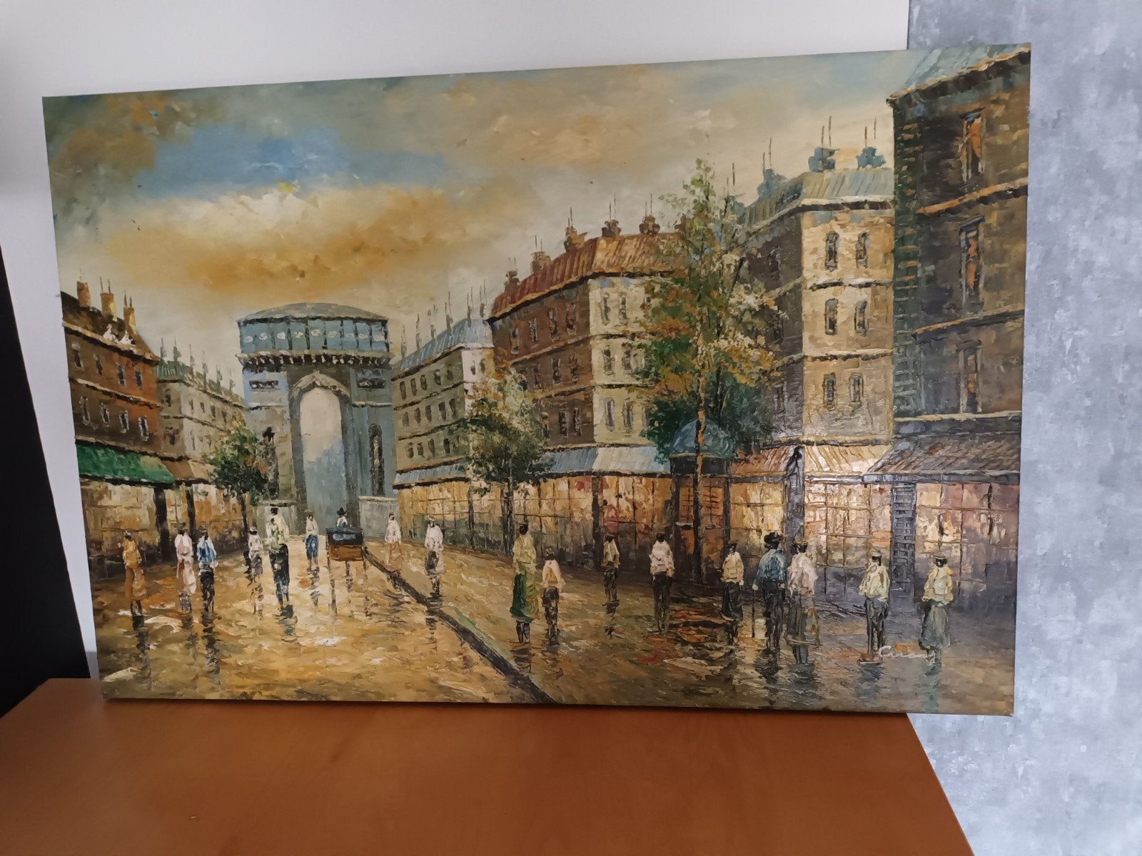 Olieverfschilderij, Parijs, Ophalen