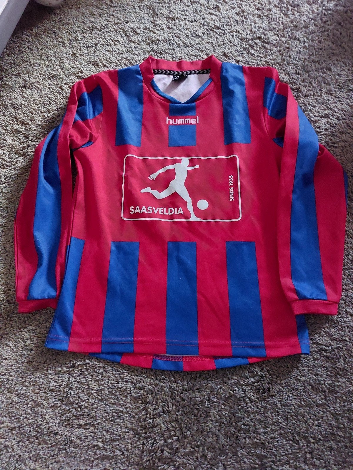 Voetbaltenue Saasveldia Hummel (shirt, broek, sokken), Maat XS of kleiner, Ophalen of Verzenden, Gebruikt, Set