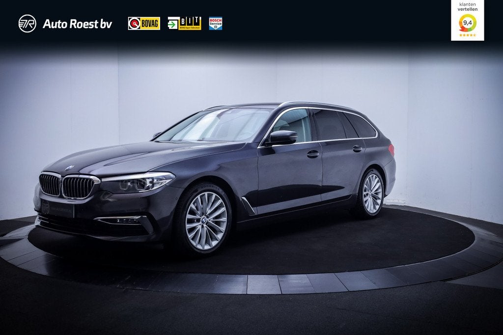 BMW 5 Serie Touring 520iA LUXURY Line FULL LED | VOL.LEDER |, 1998 cc, Achterwielaandrijving, Gebruikt, Beige