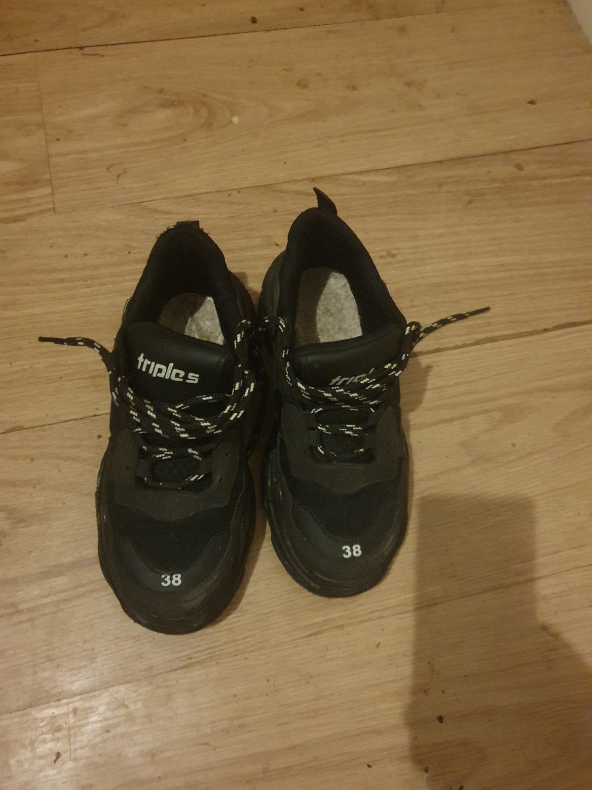 Balenciaga Triple S Sneakers Zwart Maat 38, Balenciaga, Zwart, Ophalen of Verzenden, Sneakers of Gympen