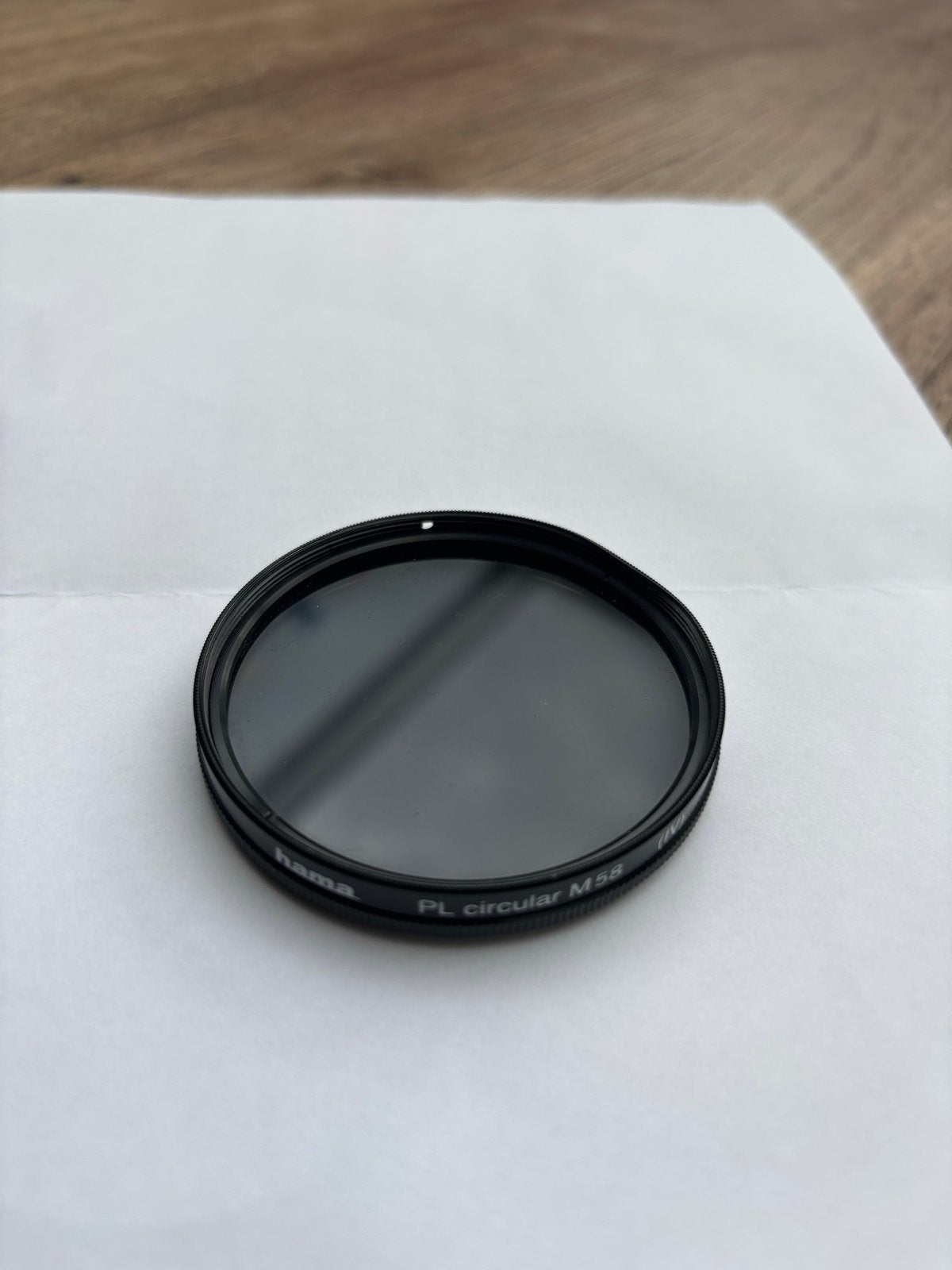 Hama Polarisatiefilter M58 en UV filter, Polarisatiefilter, Ophalen of Verzenden, Zo goed als nieuw, Hama