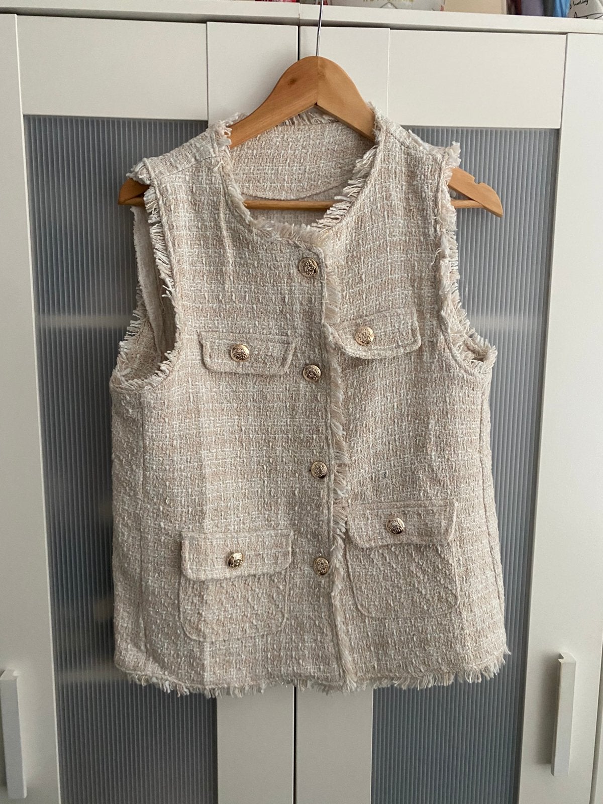 Nieuwe gillet, maat L, Ophalen of Verzenden, Nieuw, Maat 42/44 (L), Beige