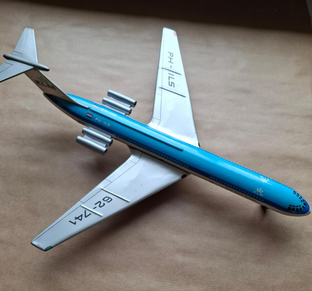 Vintage KLM Vliegtuig Speelgoed, Overige merken, Gebruikt, Ophalen of Verzenden, Groter dan 1:72