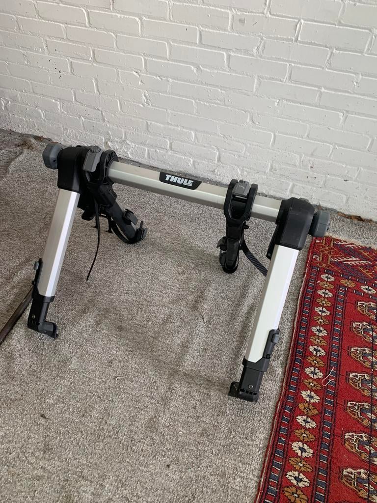 Fietsendrager Thule OutWay Hanging achterklepfietsendrager., Auto diversen, Ophalen of Verzenden, Zo goed als nieuw, Achterklepdrager