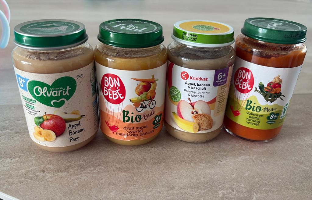 Baby fruithapjes + 1groentehapje, Ophalen