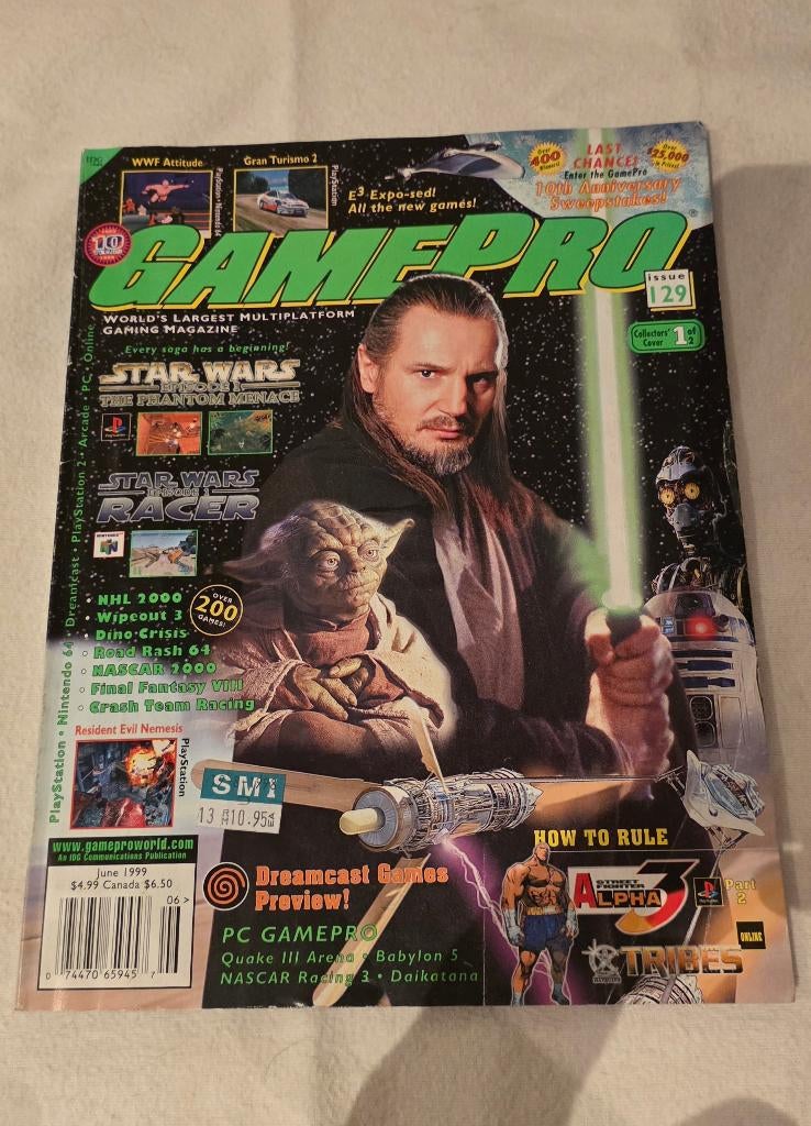 GamePro Juni1999 #129 Star Wars Episode I The Phantom Menace, Ophalen of Verzenden, Gebruikt, Boek of Poster