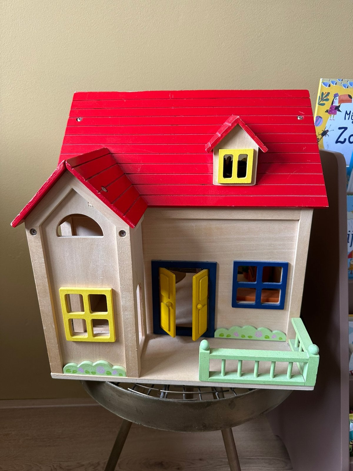Houten poppenhuis, Ophalen, Gebruikt, Poppenhuis