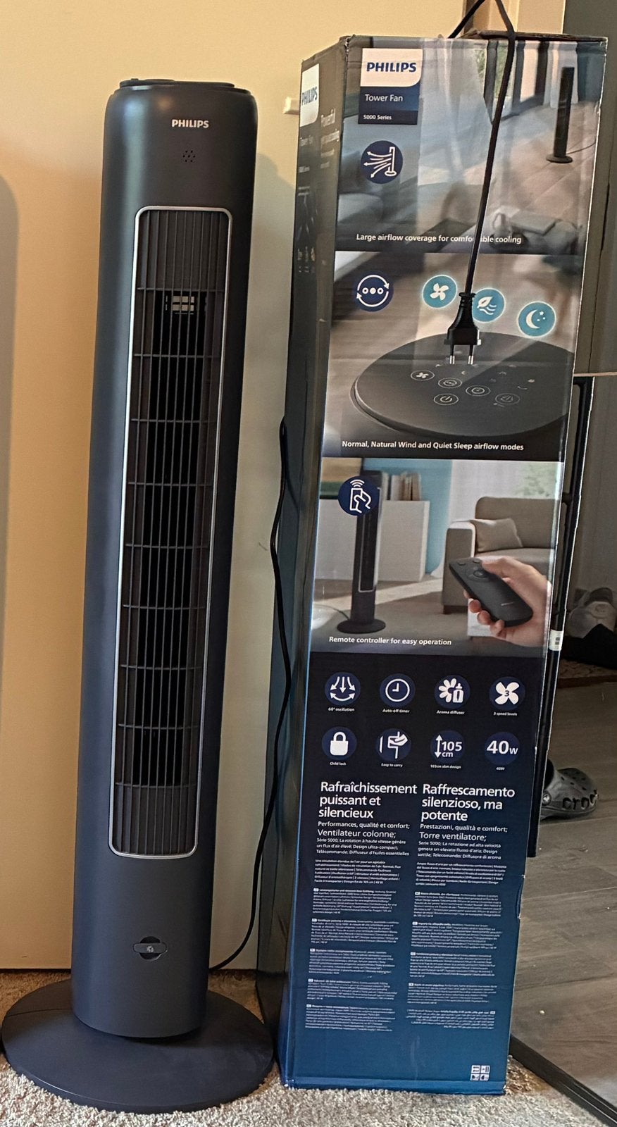 Philips 5000 series, Witgoed en Apparatuur, Ventilatoren, Ophalen, Zo goed als nieuw, Torenventilator