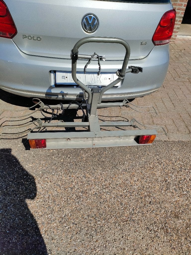 fietsendrager, Ophalen, Gebruikt, 2 fietsen, Trekhaakdrager