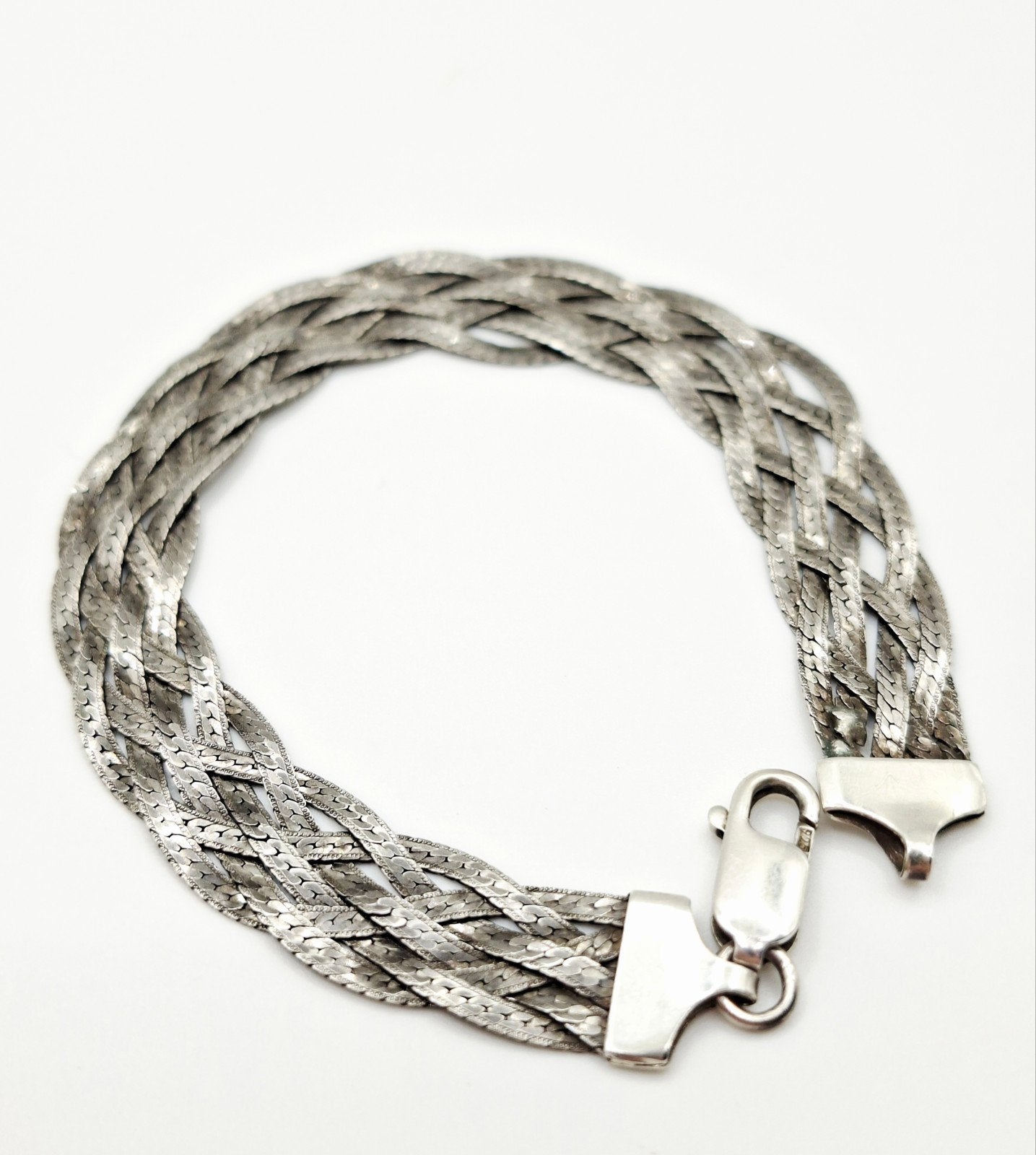 Prachtige vintage zilveren armband, Ophalen of Verzenden, Zo goed als nieuw, Zilver, Zilver