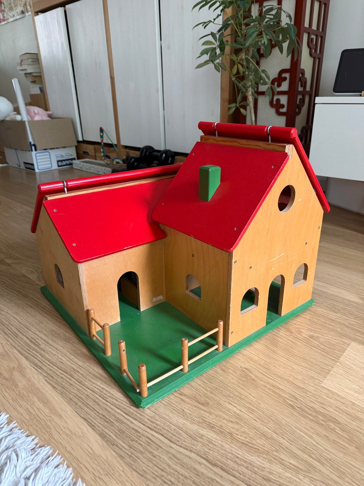 Houten speelgoed boerderij, Ophalen of Verzenden, Gebruikt