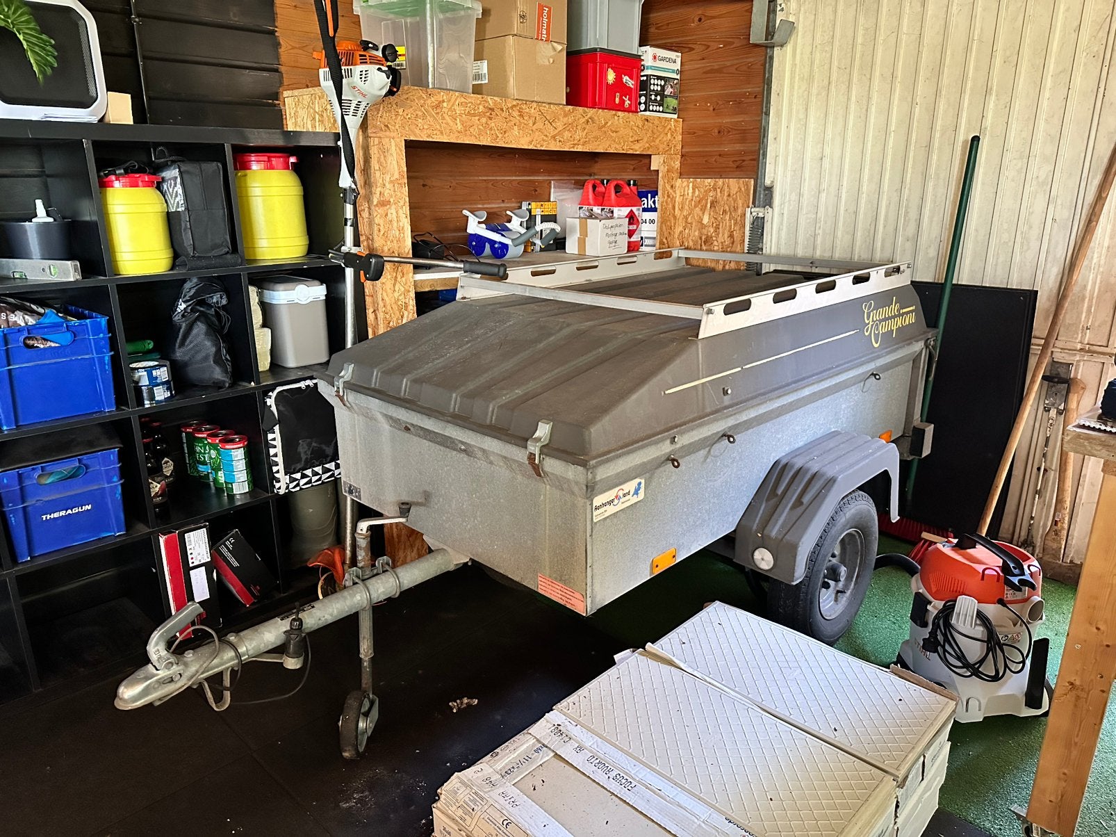 Ideale bagagewagen / gesloten Aanhanger van Grande Campioni, Ophalen, Zo goed als nieuw, Overige instrumenten