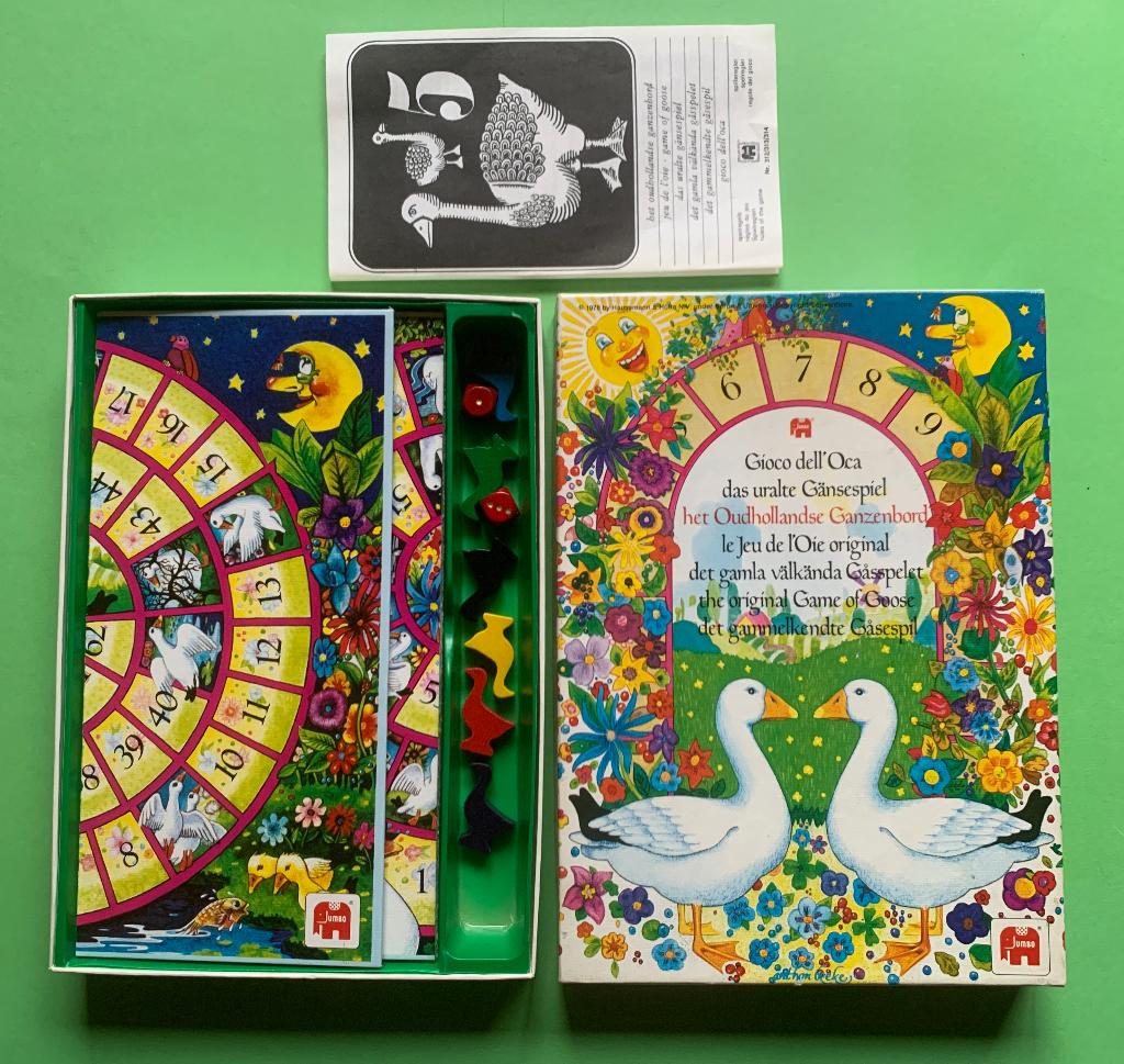 Vintage Bordspel Oudhollands Ganzenbord Jumbo 1978 ZGAN