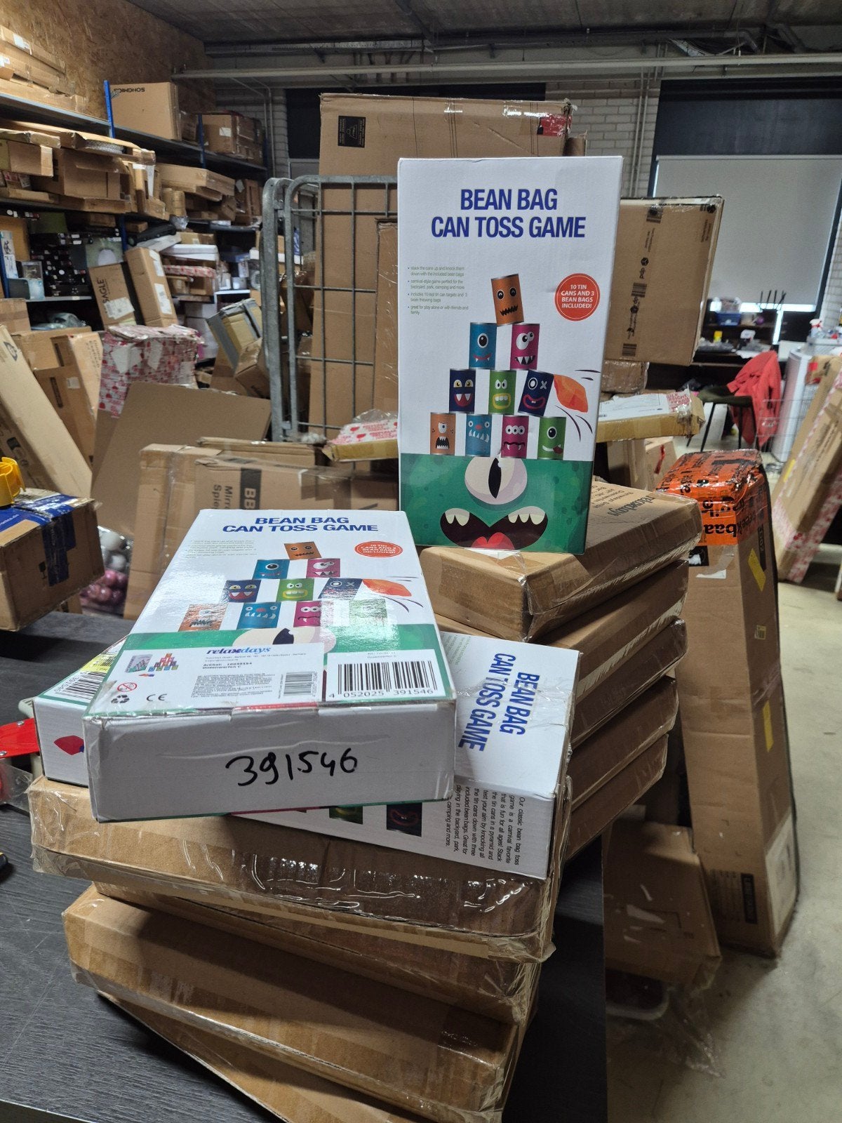 Blikgooispel met Bonenzakjes - Bean Bag Can Toss Game, Ophalen of Verzenden, Nieuw, Jongen of Meisje