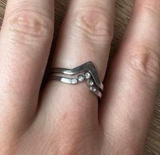 Melano ring zilver, Zo goed als nieuw, 17 tot 18, Dame, Zilver
