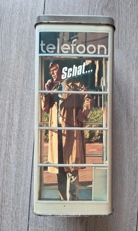 Bokma graanjenever reclameblik telefooncel vintage, Ophalen of Verzenden, Zo goed als nieuw, Overige, Overige merken