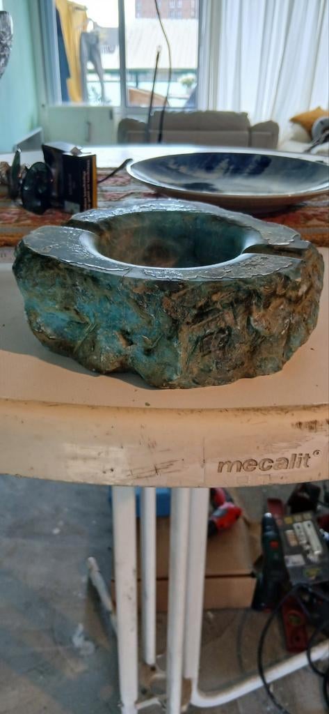 Marmeren asbak, 18cm breed, Antiek en Kunst, Ophalen of Verzenden