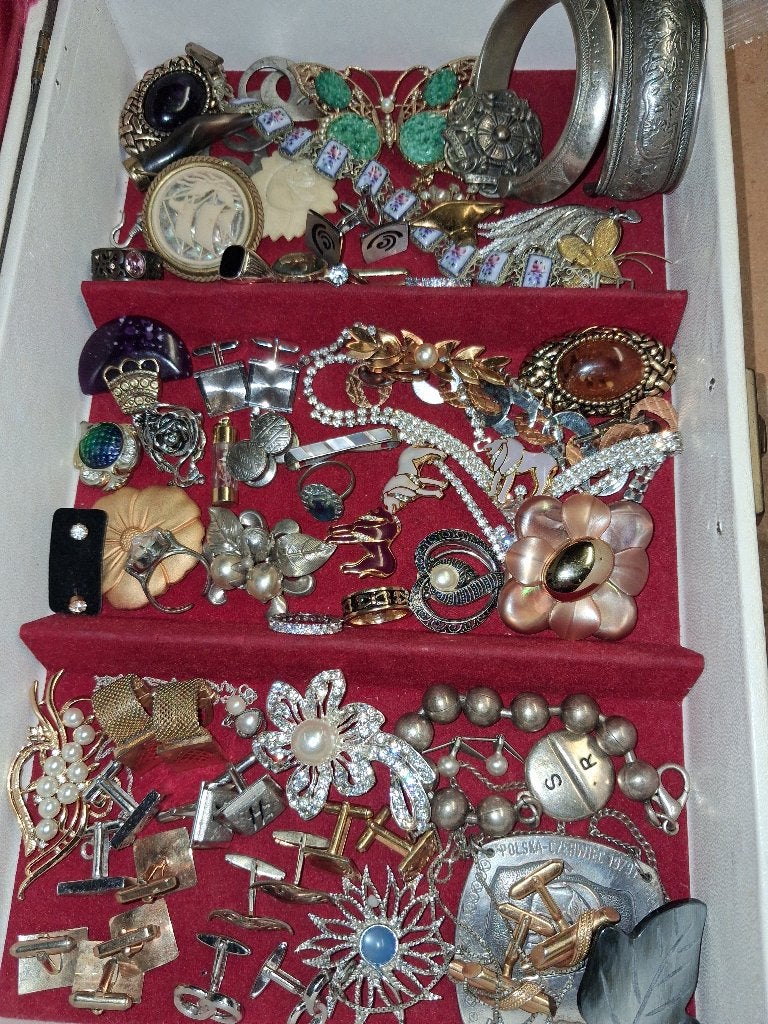 Lot vintage sieraden, Sieraden, Tassen en Uiterlijk, Antieke sieraden, Verzenden, Overige materialen