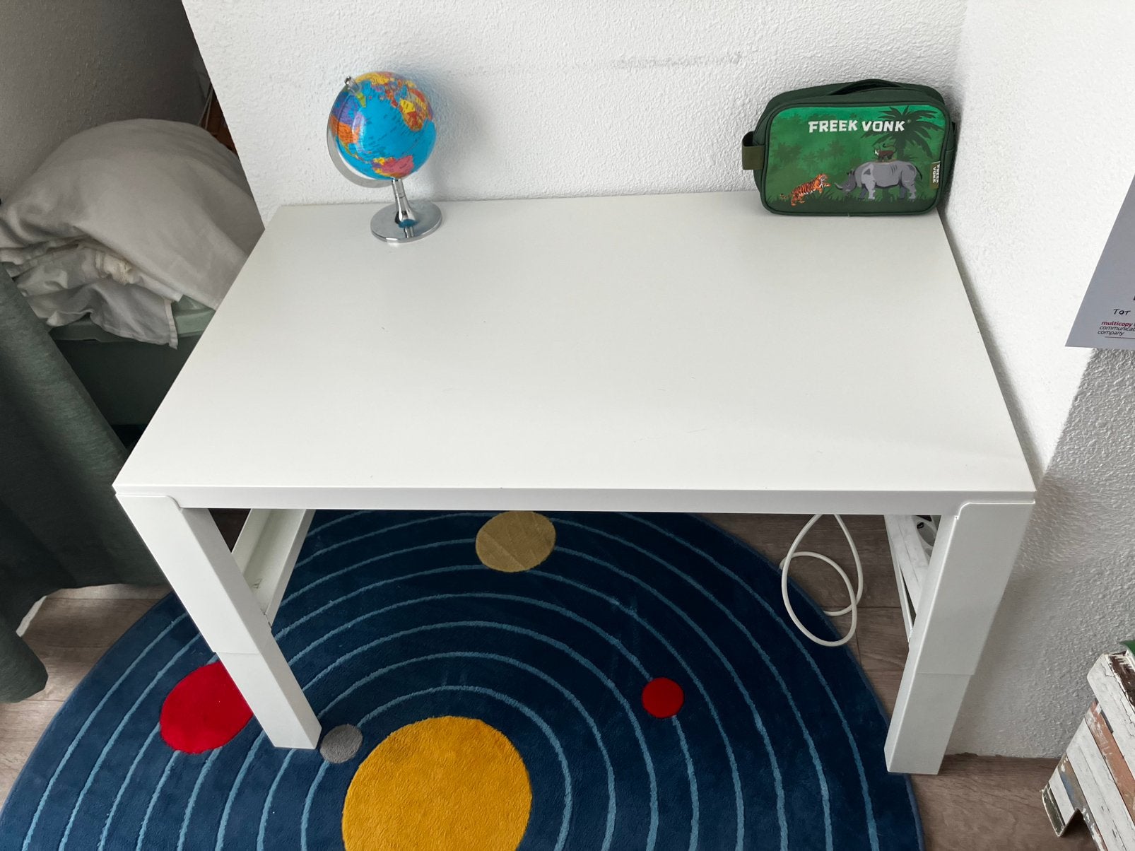 IKEA Pähl meegroei kinderbureau wit, Kinderen en Baby's, Ophalen, Gebruikt, Tafel(s)