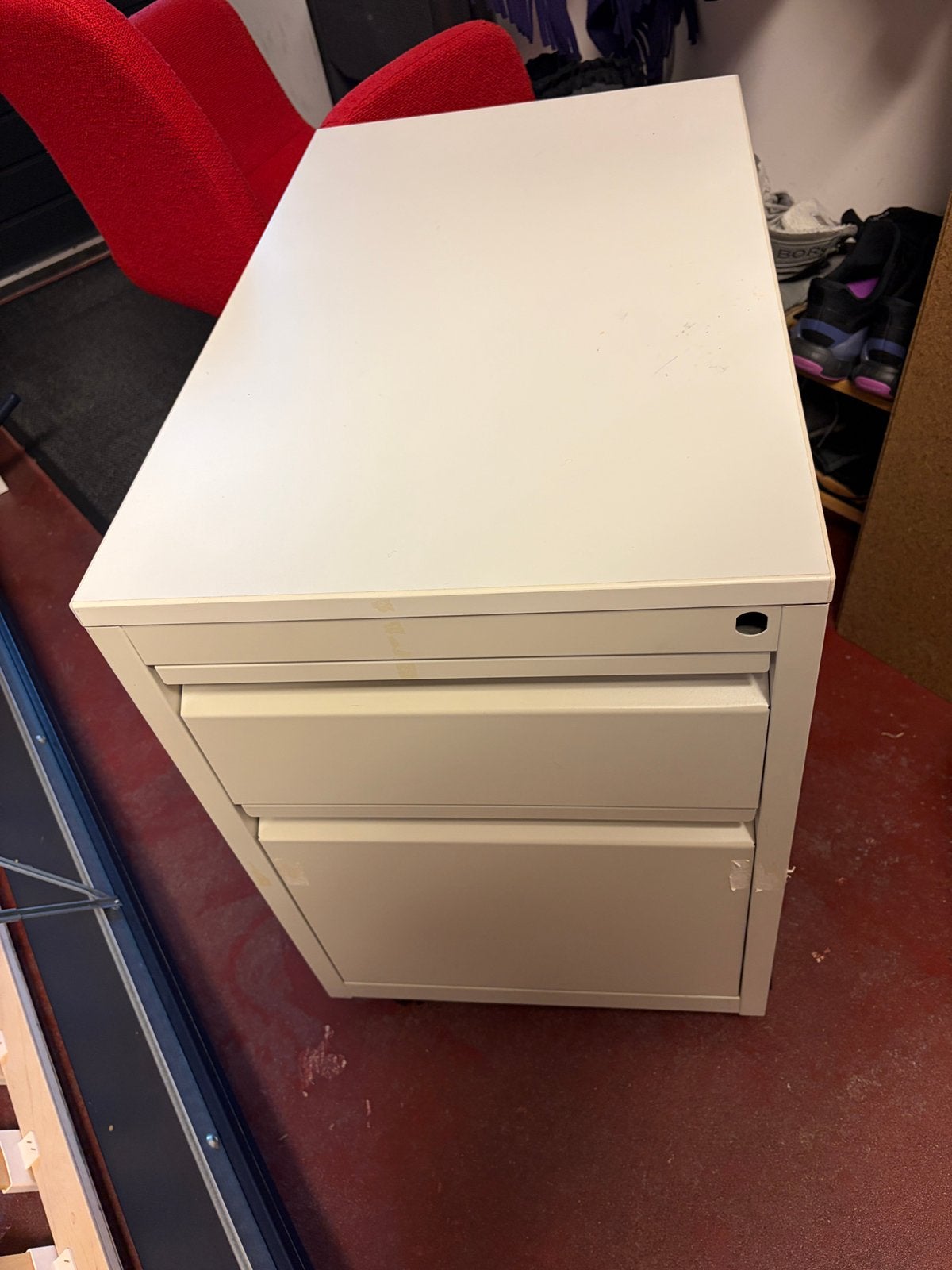 Archief Stalen Ladekast H66xB44xD71cm, Huis en Inrichting, Ophalen, Minder dan 50 cm, Gebruikt, 1 of 2 laden