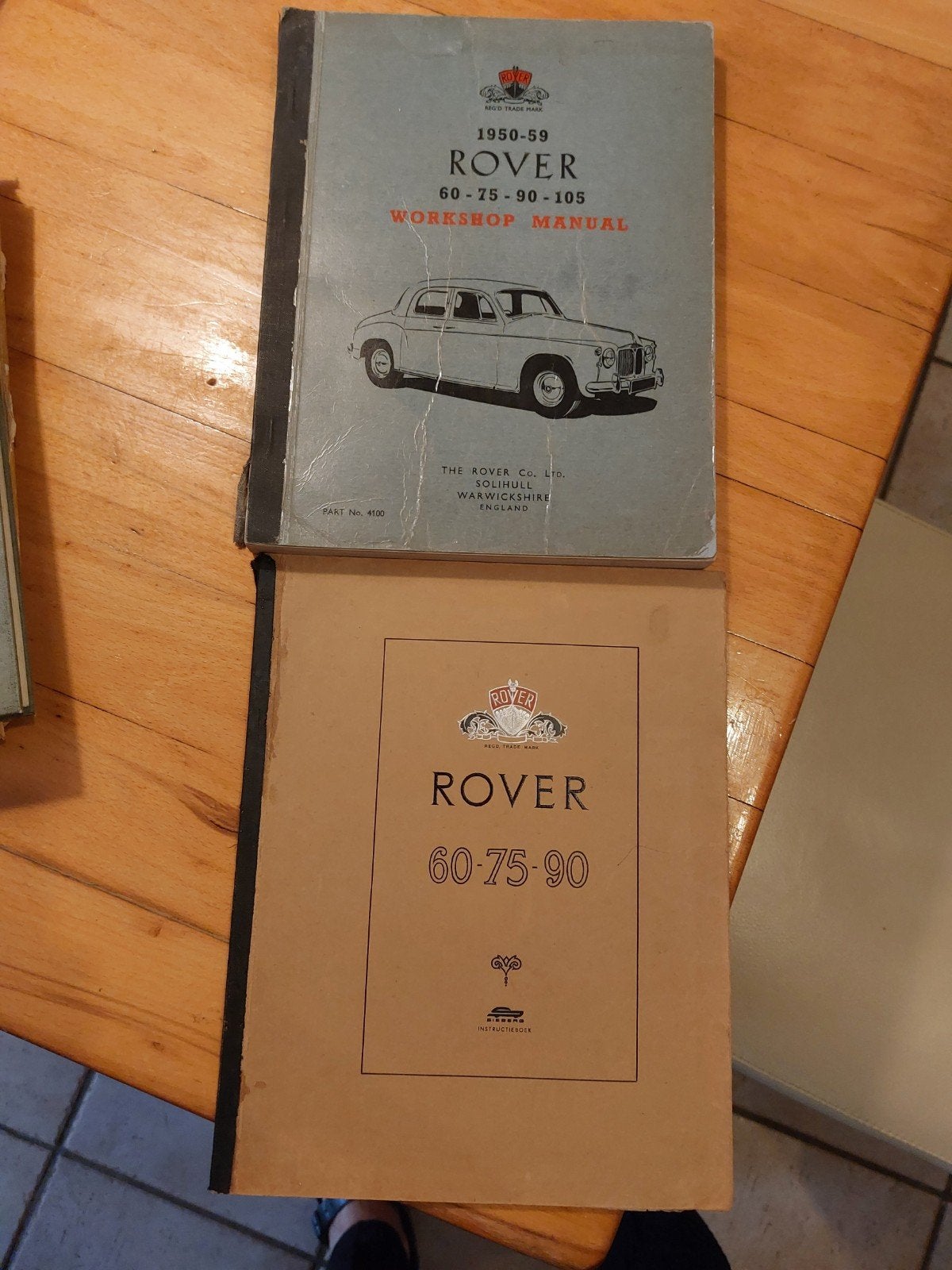Rover P4;  60-75-90-105 Werkplaatshandboek en Instructieboek, Ophalen of Verzenden