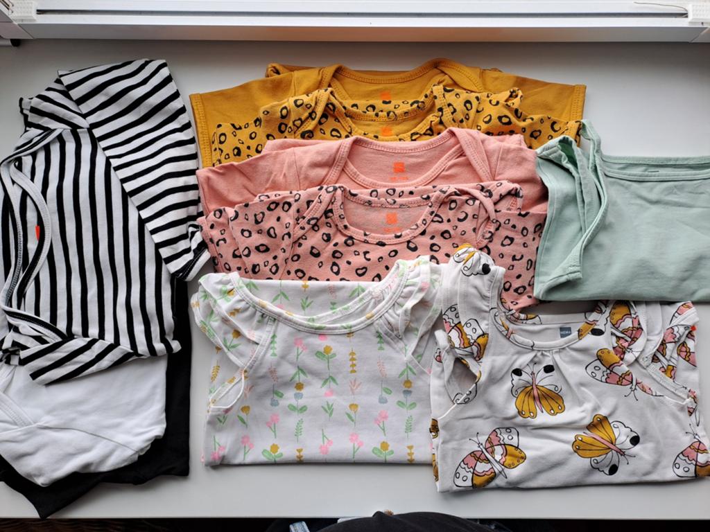 10 rompertjes maat 98 / 104 hema lange en korte mouwen, Kinderen en Baby's, Kinderkleding | Maat 98, Nacht- of Onderkleding, Jongen of Meisje