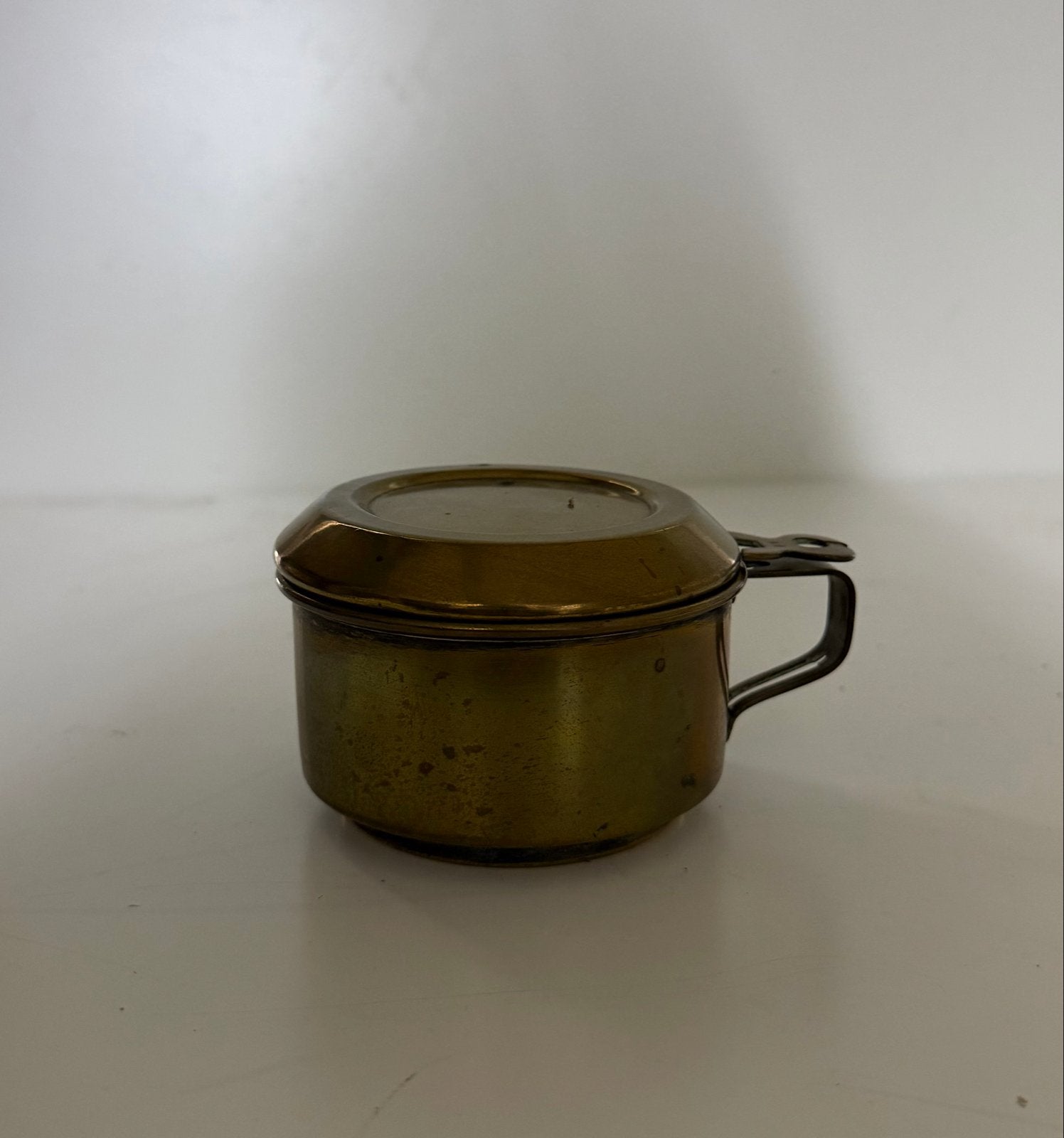 Vintage messing potje met Deksel, Antiek en Kunst, Antiek | Koper en Brons, Verzenden