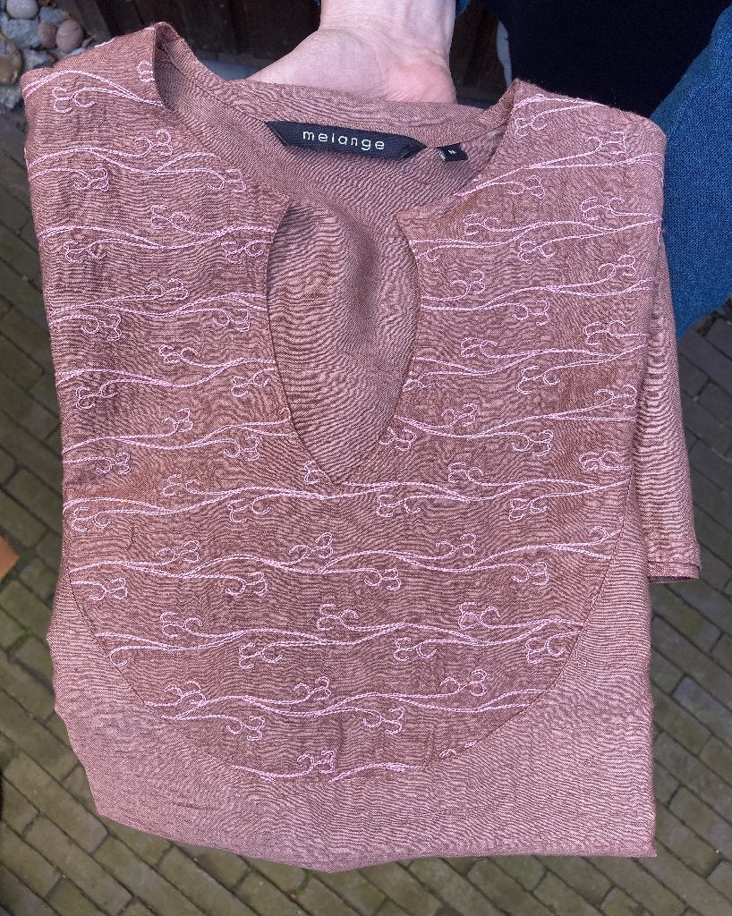 Tuniek India roze bruin maat M, Ophalen of Verzenden, Zo goed als nieuw, Maat 38/40 (M), Roze
