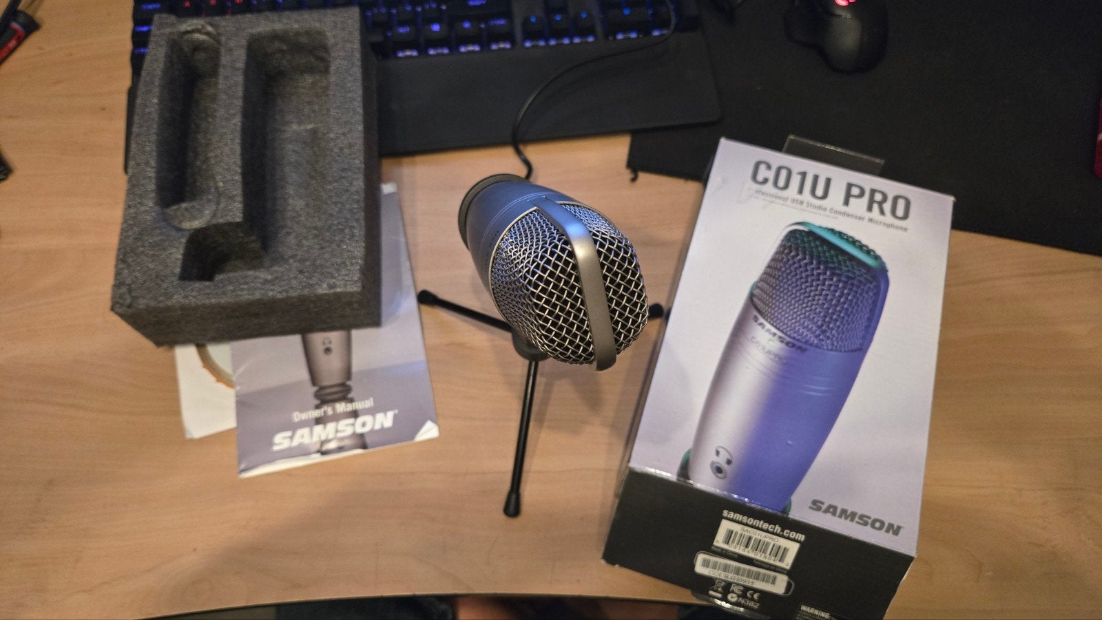 Samson C01U Pro USB Studio Condensator Microfoon – Compleet, Ophalen of Verzenden, Gebruikt