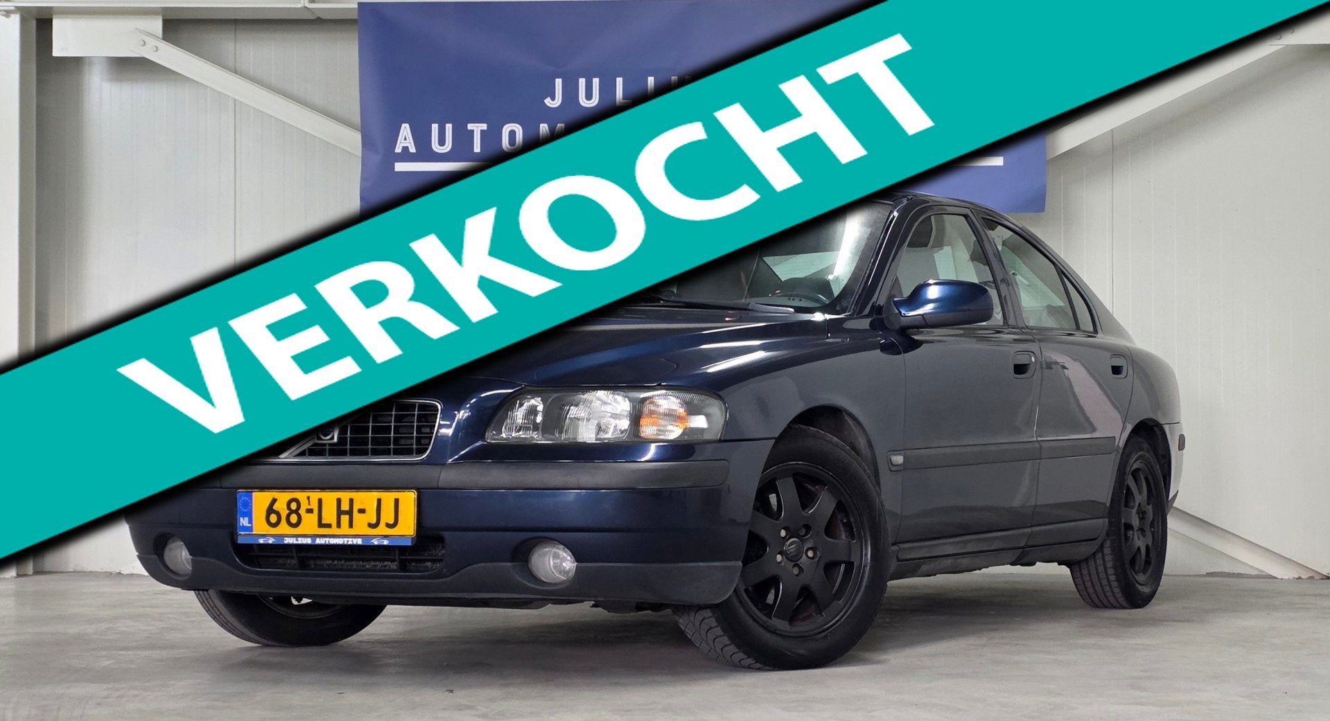 Volvo S60 2.4 Edition Clima Trekhaak Nieuwe APK Garantie!, Auto's, Stof, Gebruikt, Beige, Blauw