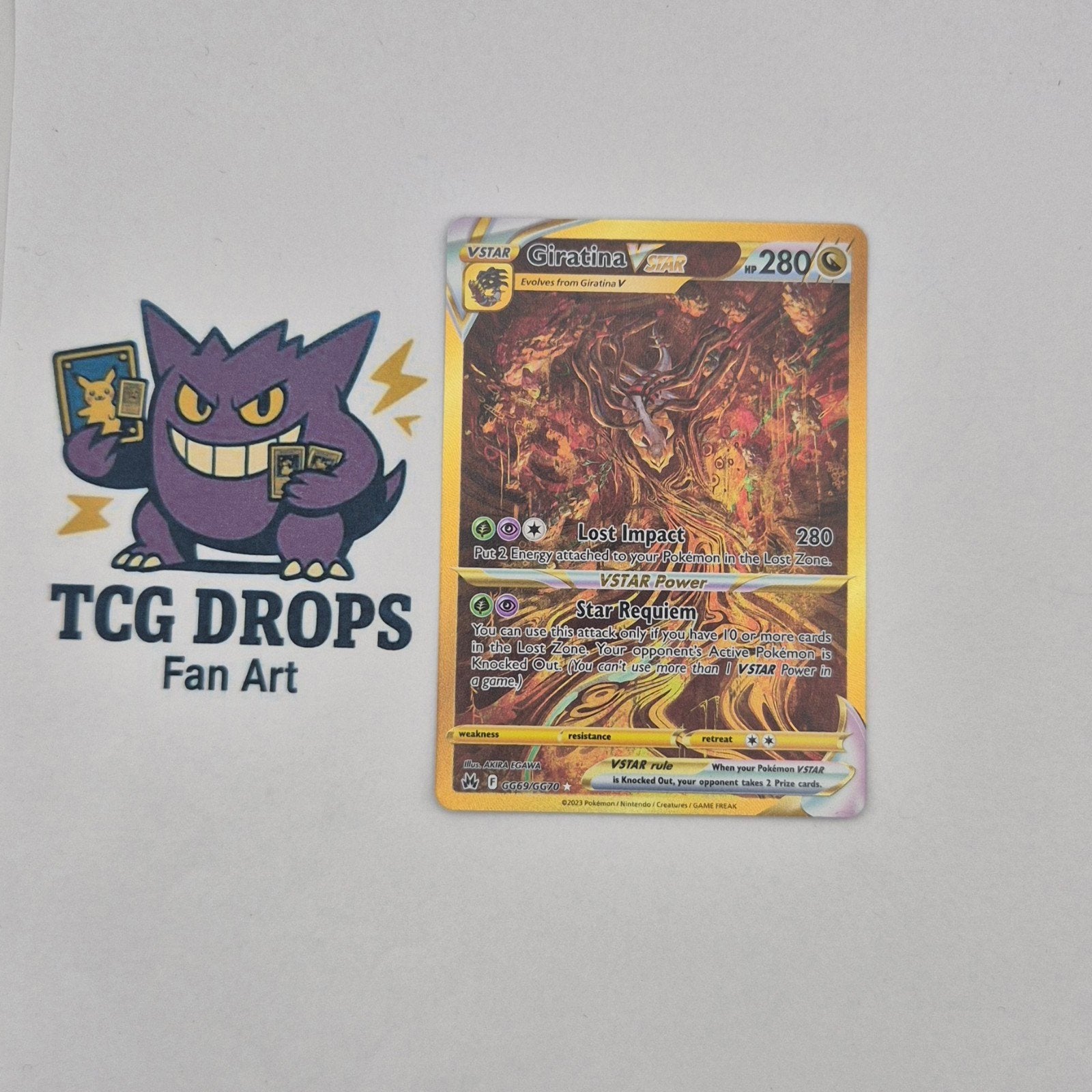 Giratina VSTARGG69/GG70 Crown Zenith, Ophalen of Verzenden, Nieuw, Losse kaart, Foil