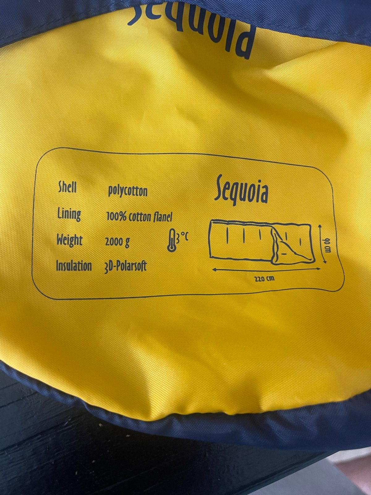 Sequoia Slaapzak - Polycotton, Katoen Flanel, 3D-Polarsoft, Caravans en Kamperen, Ophalen of Verzenden, Gebruikt