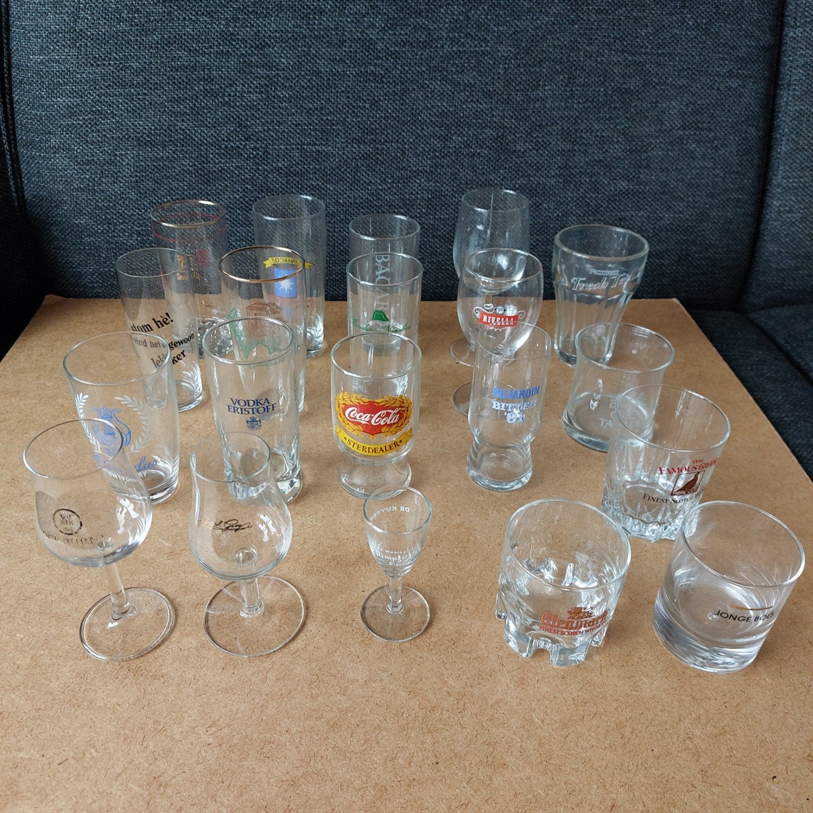 Diverse verzameling van 20+ glazen, Ophalen of Verzenden