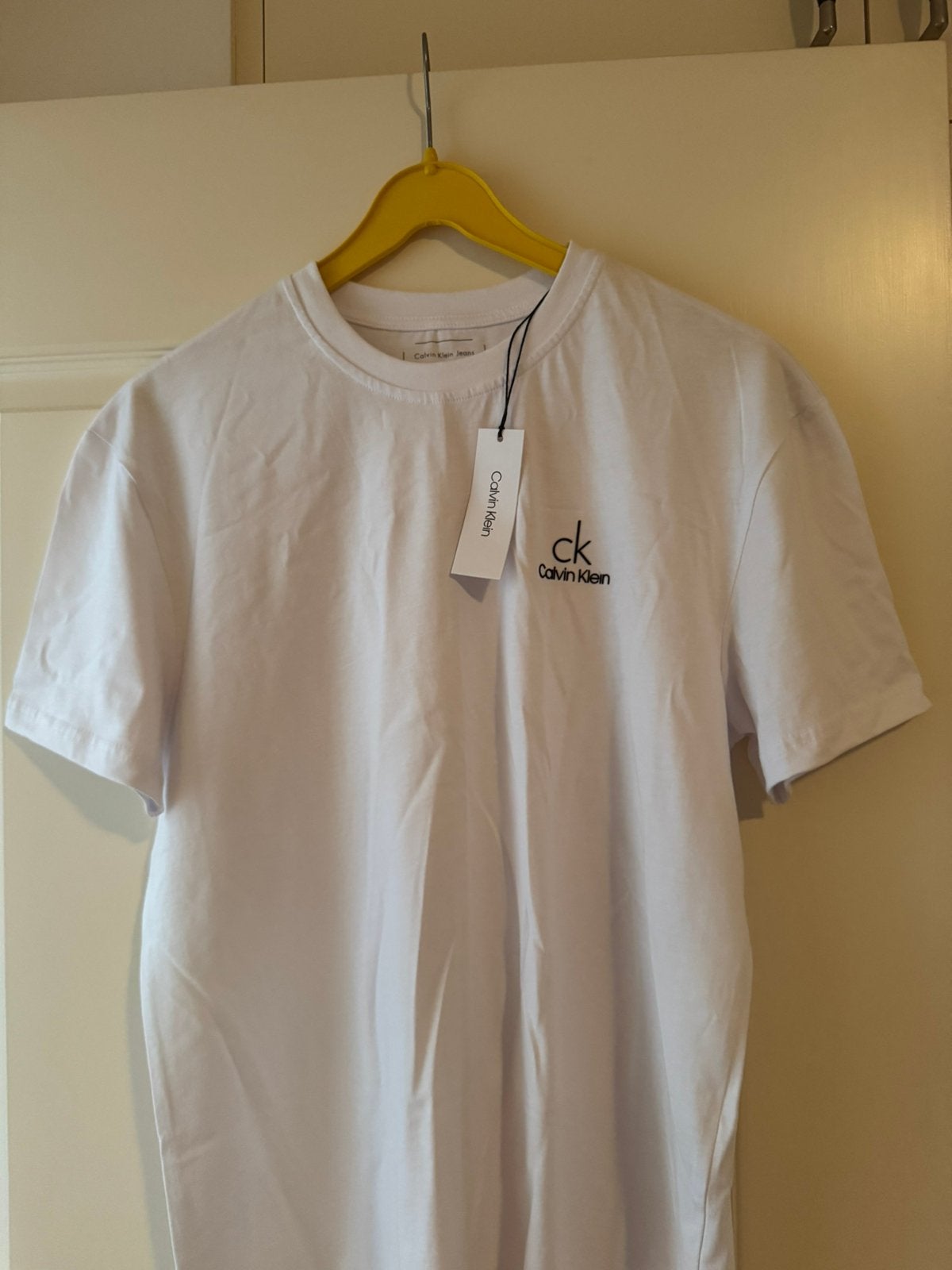 Calvin Klein unisex t-shirt, Ophalen of Verzenden, Nieuw, Maat 48/50 (M), Wit