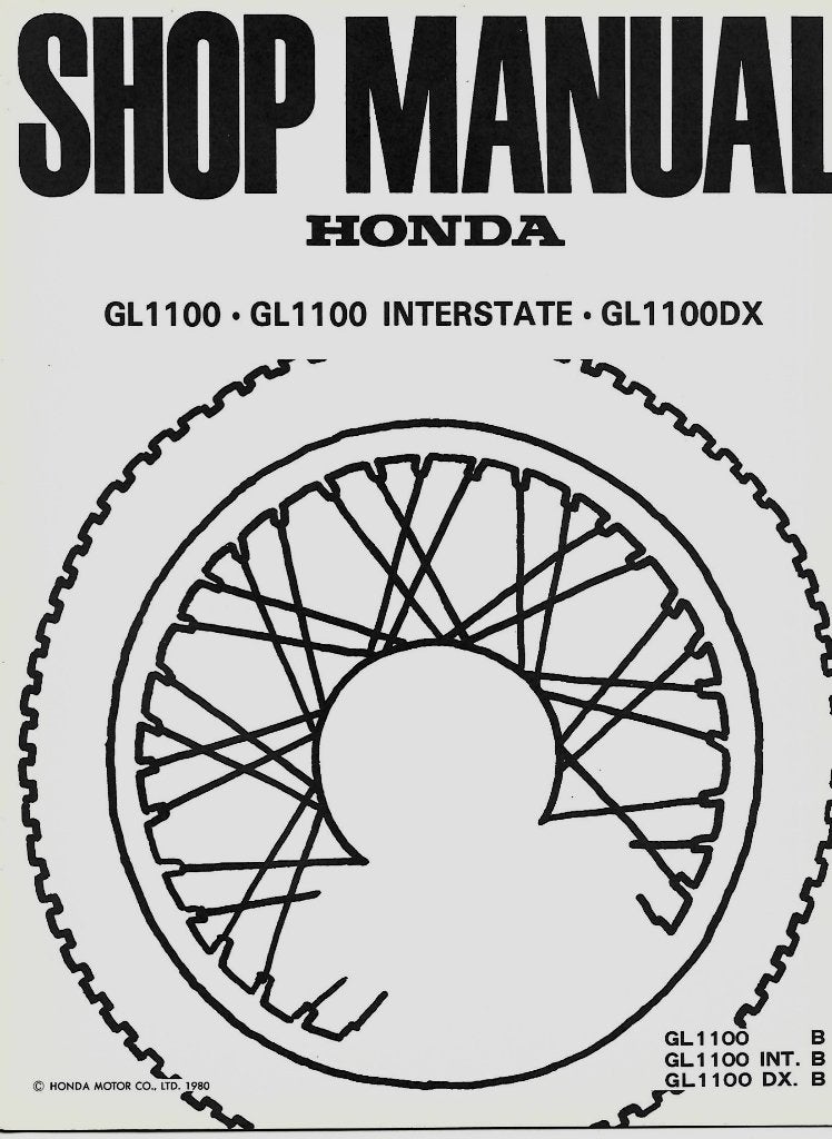 Honda GL1100 GL1100 Interstate GL1100 DX addendum (1063p), Verzenden, Honda