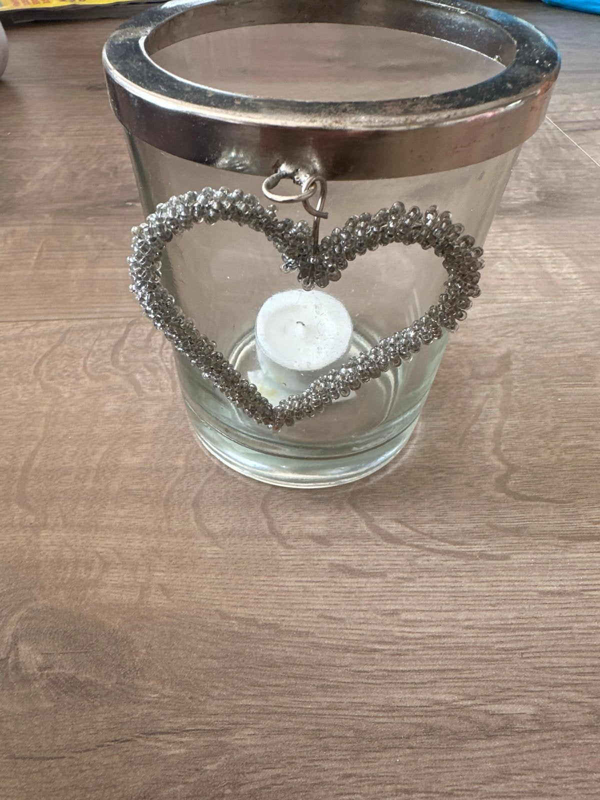 Riviera Maison Beaded Heart Votive M, Ophalen, Gebruikt, Waxinelichthouder, Rivièra Maison