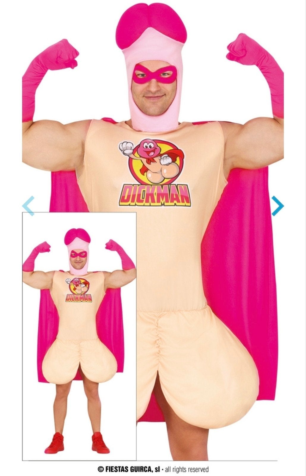 Dickman Verkleedpak - Hilarisch voor Vrijgezellenfeest!, Ophalen of Verzenden, Zo goed als nieuw, Kostuum, Geboorte of Huwelijk