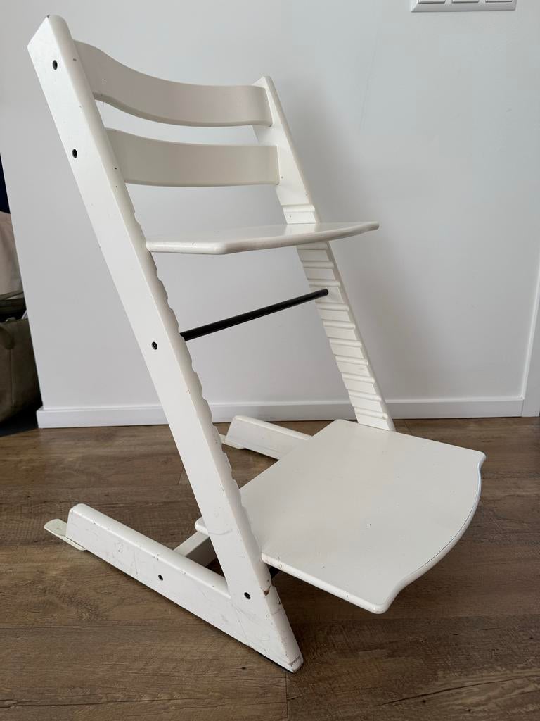 Witte Stokke Tripp Trapp meegroeistoel, Ophalen, Gebruikt, Meegroeistoel, Aanschuifbaar