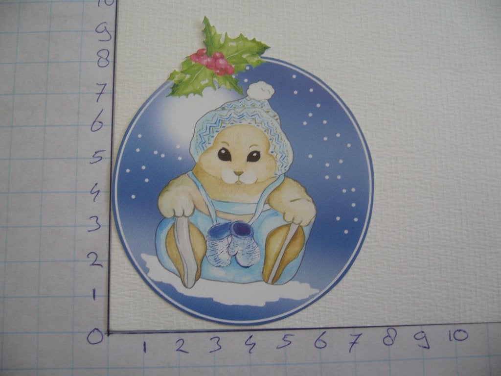 nr. 679 - uitgeknipt 3d plaatje kerst, Ophalen of Verzenden, Nieuw, Kerst, Knipvel