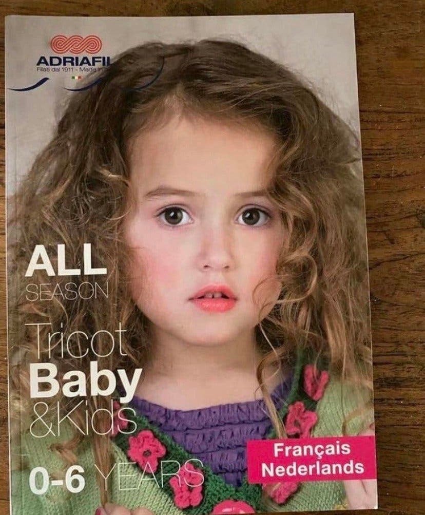 AdriaFil breiboek Baby & Kids – 0 tot 6 jaar!, Ophalen of Verzenden, Zo goed als nieuw, Breien, Patroon of Boek