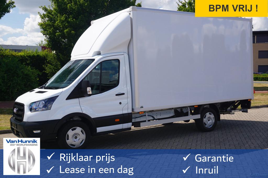 Ford Transit 350L 165PK Bakwagen AUT-10 BPM VRIJ Navi, ACC,, Auto's, Bestelauto's, Automaat, Achterwielaandrijving, Gebruikt, 4 cilinders