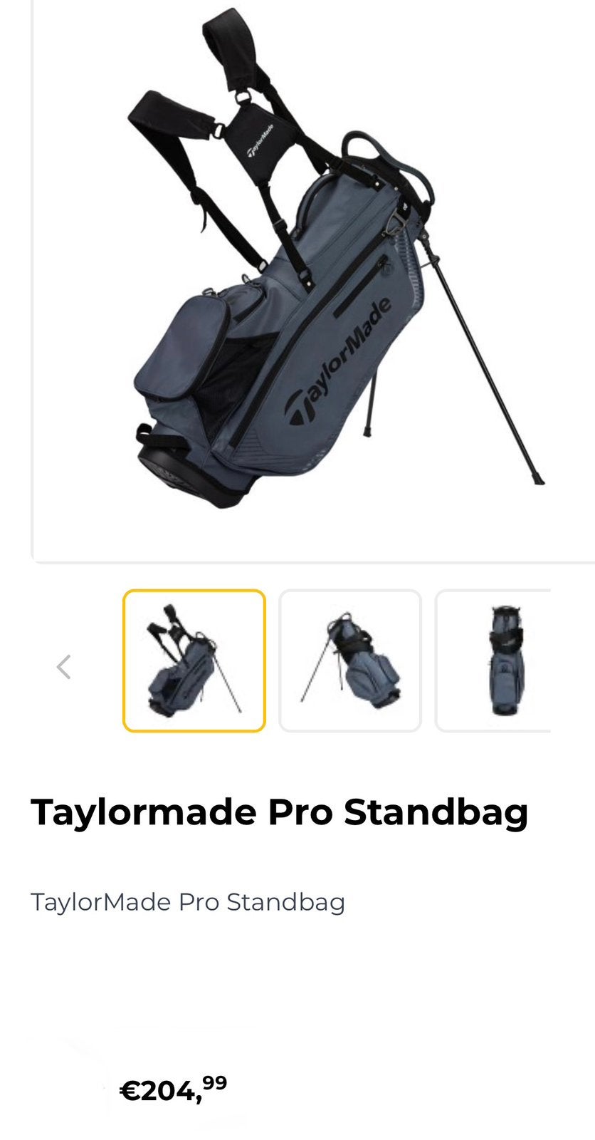 NIEUWE TAYLORMADE PRO STANDBAG - AUDI COLLECTION, Ophalen, Nieuw, Tas