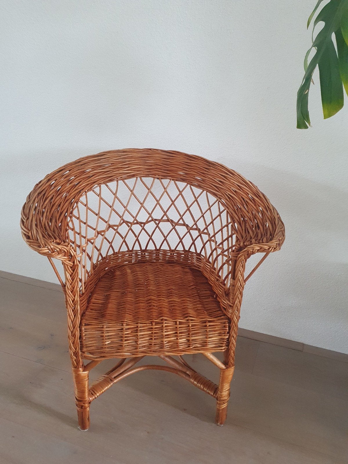 Rotan kinderstoel - Vintage, Ophalen, Gebruikt, Bruin, Vintage